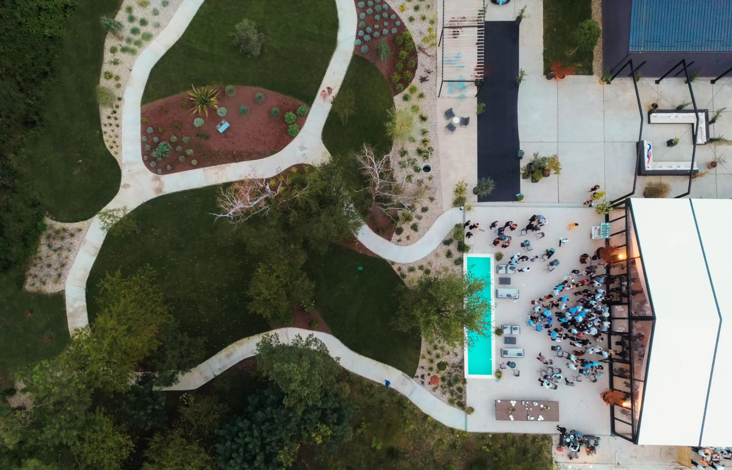 Slika iz zraka na Majestic park